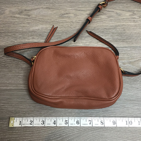 Banana Republic Leather Adjustable Strap Shoulder Crossbody Bag Brown - Picture 6 of 6